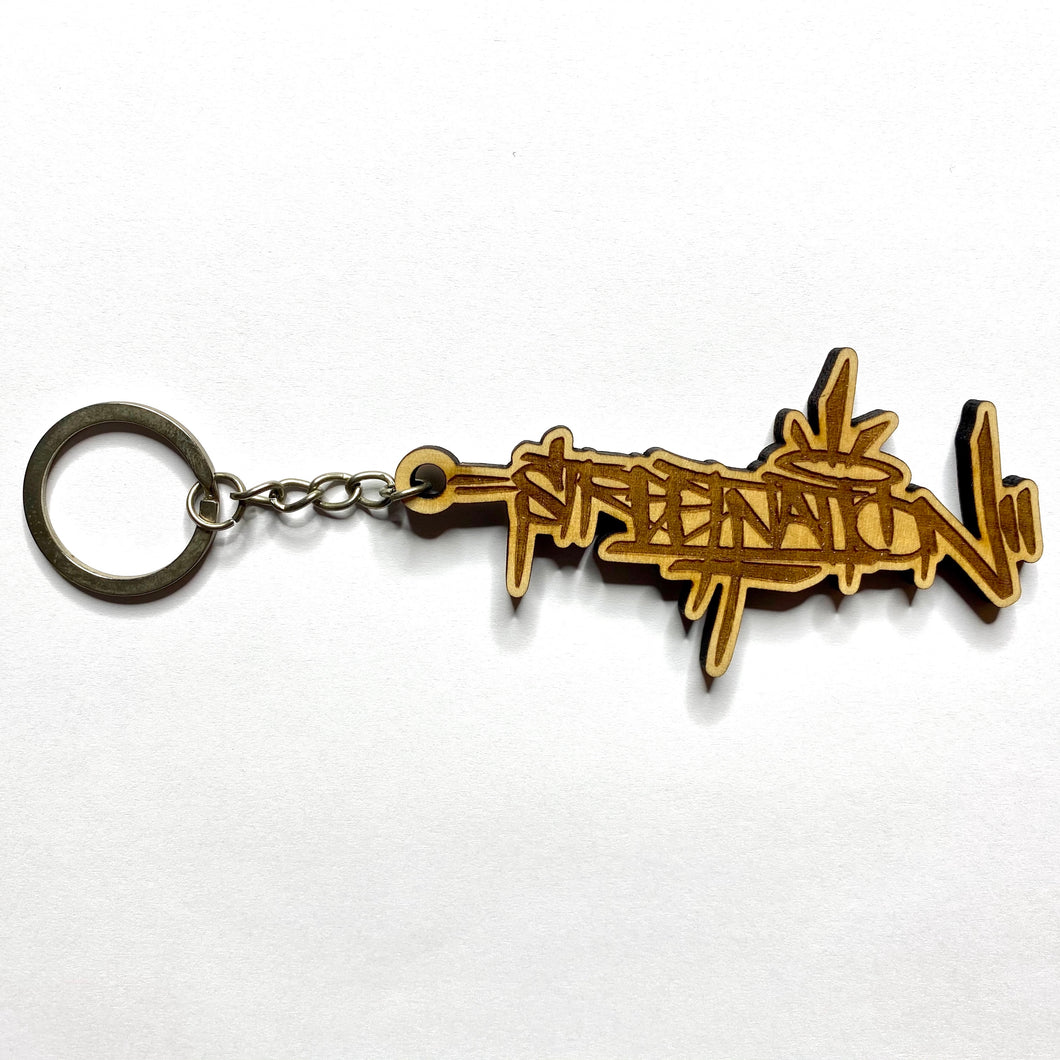 Laser Wood Engraved StreetNation Keychain